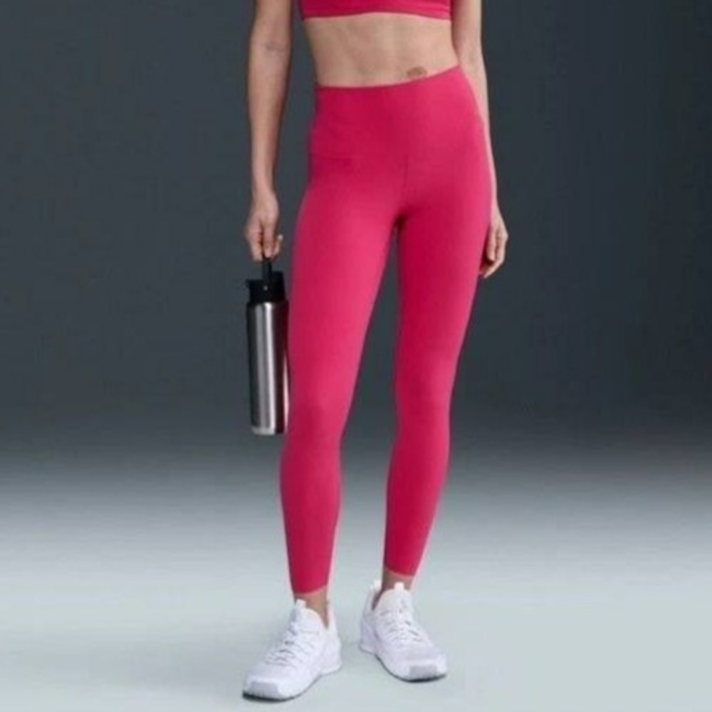 $100 Nike Zenvy Leggings Women's M Pink High Rise 7/8 InfinaSoft DQ6015-666